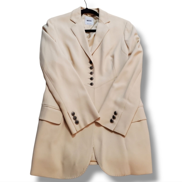 Moschino Jackets & Blazers - MOSCHINO Single Breast 5 Button Tailored Y2K Notch Lapel Vintage Stitch Blazer